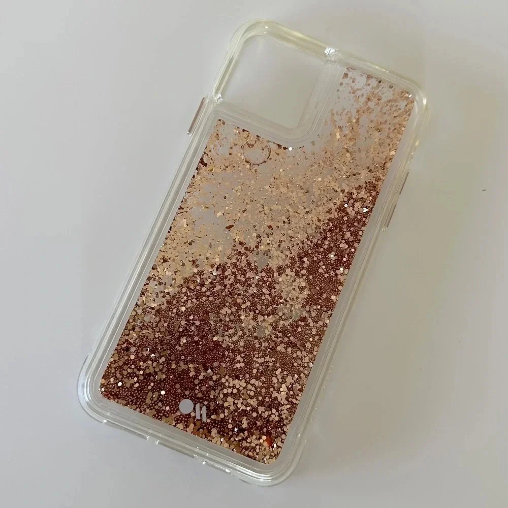 Casemate 11 Pro Max Waterfall Glitter Case Rose Gold